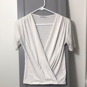 White v neck blouse